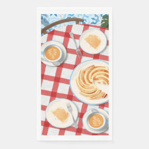 Bundt Cake and Coffee for Two Paper Guest Towels