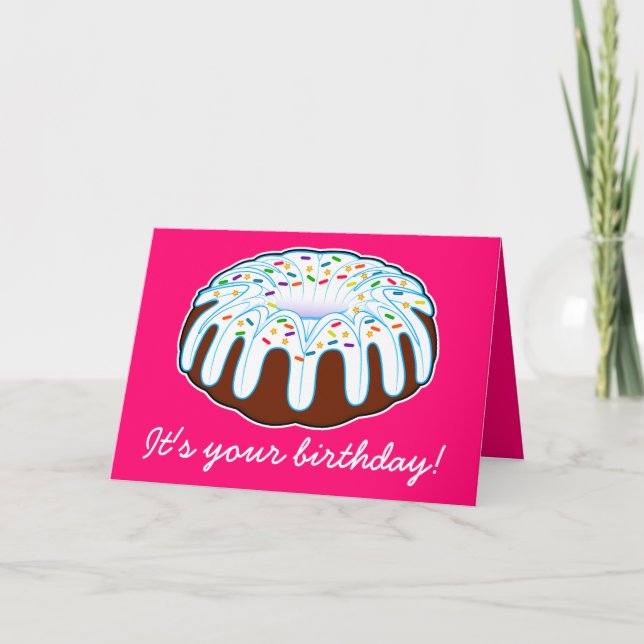 Bundt Cake Birthday! Card (Front)