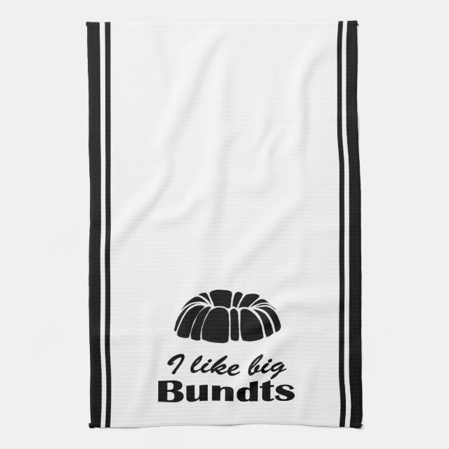 Bundt Cake Humor Kitchen Towel (Vertical)
