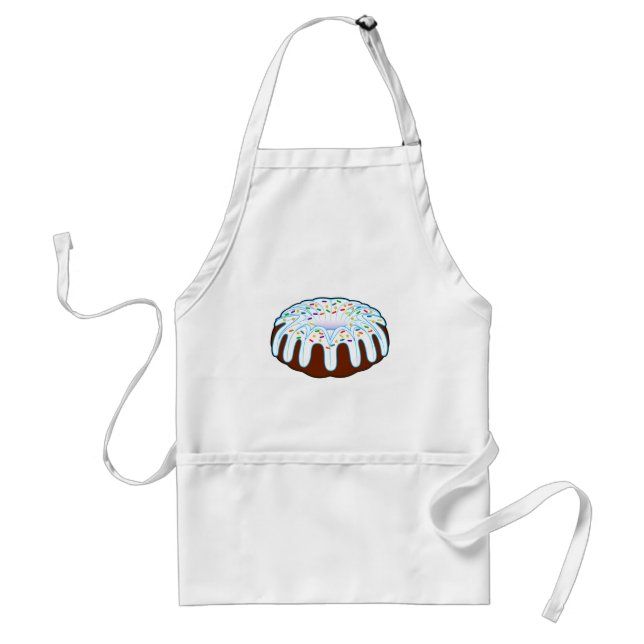 Bundt Cake with Sprinkles Adult Apron (Front)