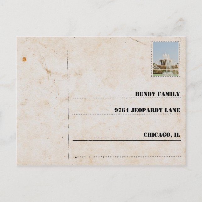 Bundy Family Postcard (Front)