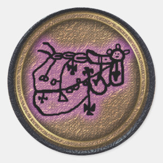 bune classic round sticker