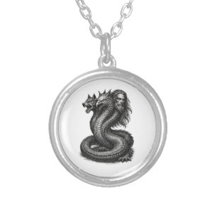 Bune Demon Three Faces, One Power Silver Plated Necklace