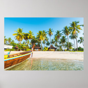 Bungalows on the Beach Ko Mook, Thailand Poster
