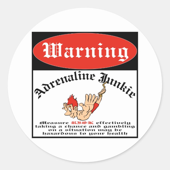 Bungee Jumper Adrenaline Junkie Stickers