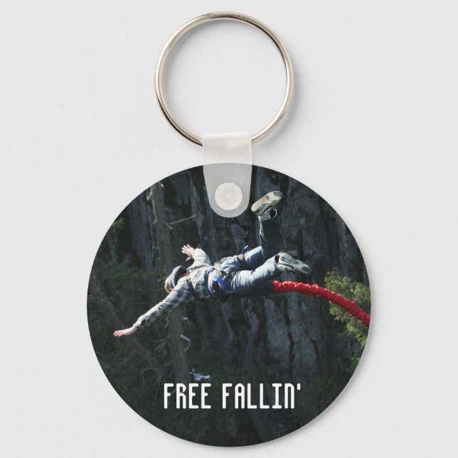 Bungee Jumping Free Fallin' Keychain (Front)