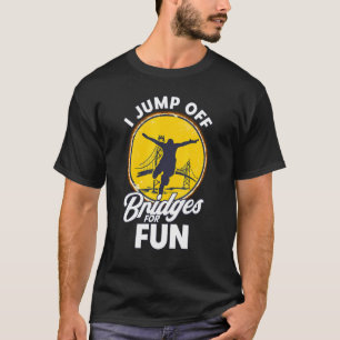 Bungee Jumping Jump Off Bridges Vintage Bungy Jump T-Shirt
