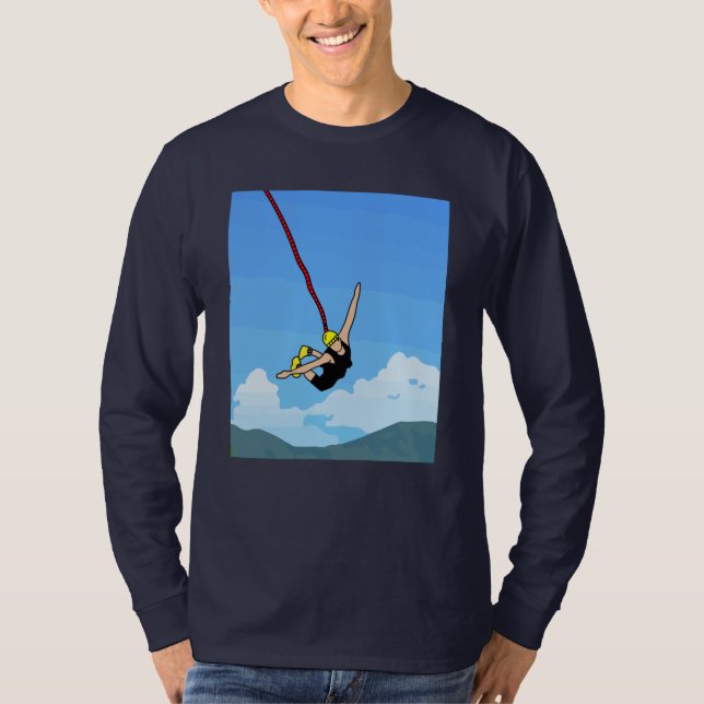 Bungee Jumping Jump To Freedom T-Shirt (Front)
