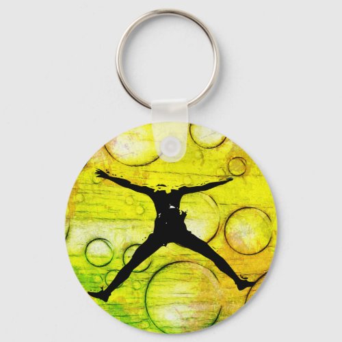 Bungee jumping keychain