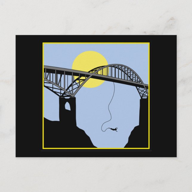 Bungee Jumping Postcard (Front)