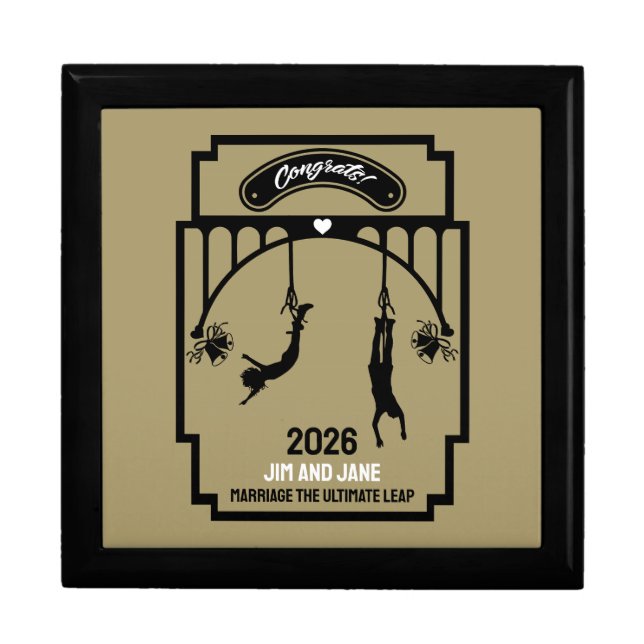 Bungee Jumping Wedding Gift Box (Front)