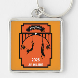 Bungee Jumping Wedding Gift Keychain