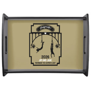 Bungee Jumping Wedding Gift Serving Tray
