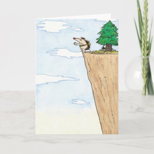 BUNGEE KISS greeting card by Nicole Janes