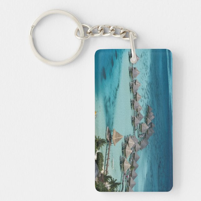 Bunglows of Beachcomber Hotel Keychain (Front)