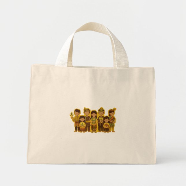 Bunian/Sebabah People Mini Tote Bag (Front)