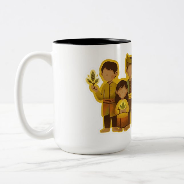 Bunian/Sebabah People Two-Tone Coffee Mug (Left)