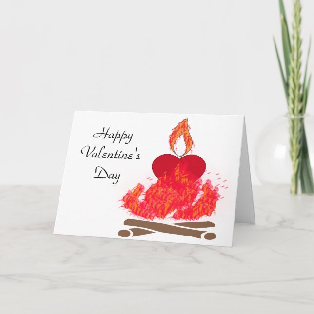 Buning heart valentine's day card (Front)