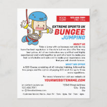 Bunjee Cartoon - Bungee Jumping Course Advertising Flyer