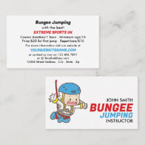 Bunjee Cartoon - Bungee Jumping Instructor Business Card