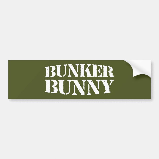 BUNKER BUNNY BUMPER STICKER (Front)