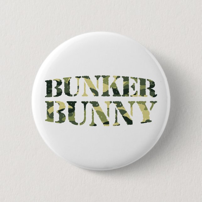 BUNKER BUNNY CAMO / CAMOUFLAGE BUTTON (Front)