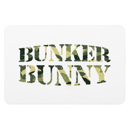 BUNKER BUNNY CAMO  CAMOUFLAGE MAGNET