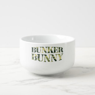 BUNKER BUNNY CAMO / CAMOUFLAGE SOUP MUG