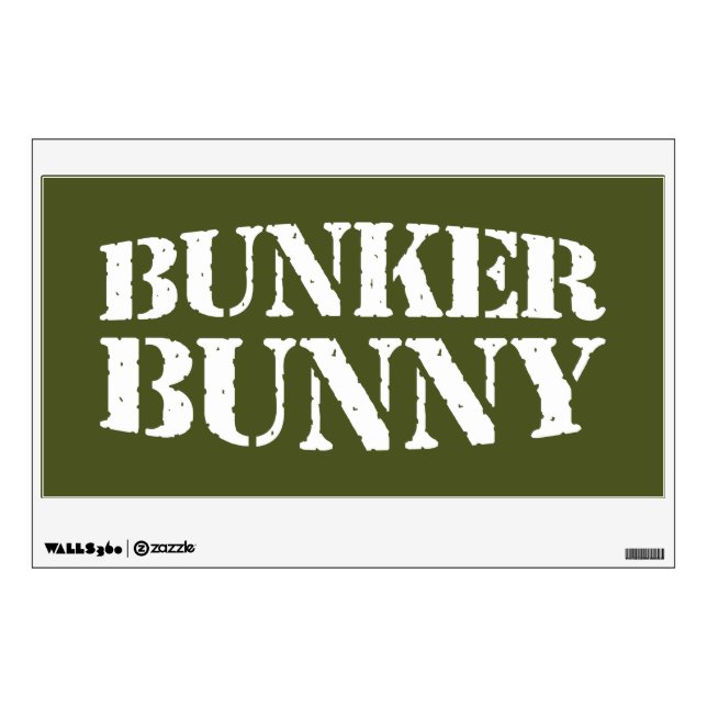 BUNKER BUNNY WALL DECAL (Front)