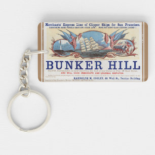 Bunker Hill Clipper sailing 1853 Keychain