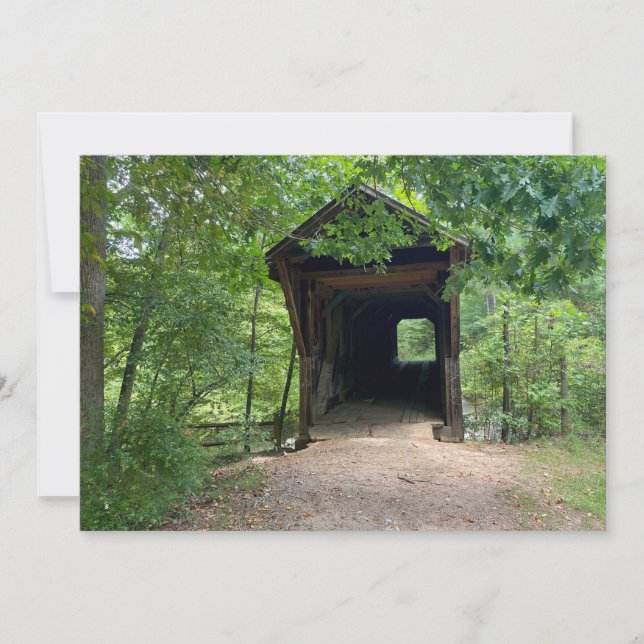 Bunker Hill Covered Bridge Note Card (Front)