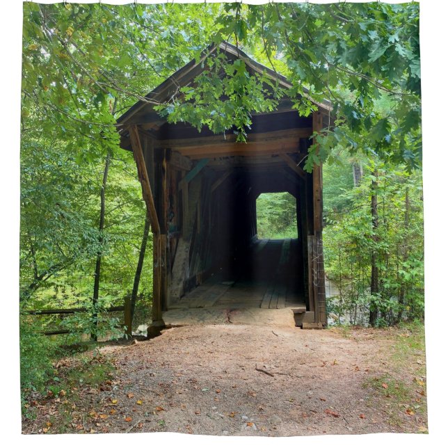 Bunker Hill Covered Bridge Shower Curtain (Front)