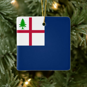 Bunker Hill Flag Ceramic Ornament