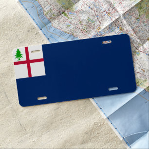 Bunker Hill Flag License Plate