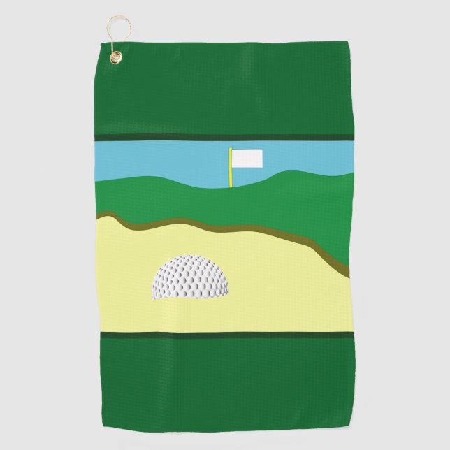 BUNKER TRAP  GOLF TOWEL (Front)