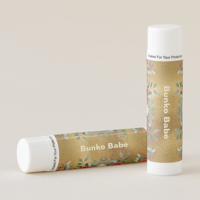 Bunko Babe Prize Rose Flower Lip Balm (Front)