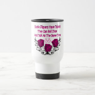 Bunko players have talent travel mug