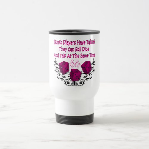 Bunko players have talent travel mug