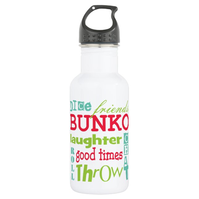 Bunko Subway Art By Artinspired Stainless Steel Water Bottle (Front)