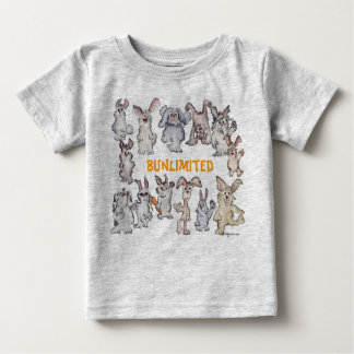Bunlimited Cartoon Rabbits Funny Baby Baby T-Shirt
