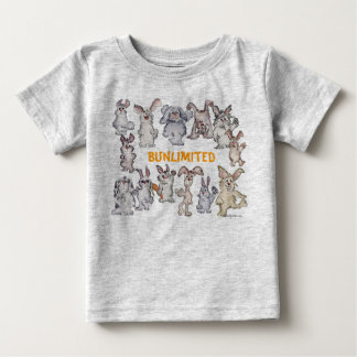 Bunlimited Cartoon Rabbits Funny Baby T-Shirt