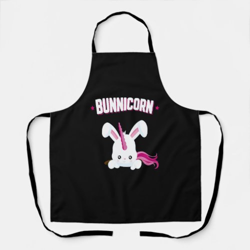 Bunnicorn Cute Bunny Unicorn Funny Easter Apron