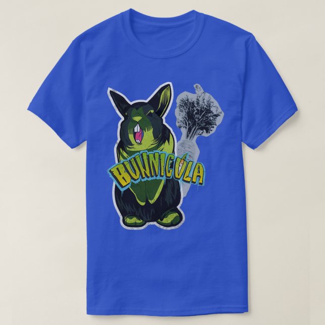 Bunnicula Baseball Sleeve T-Shirt (Design Front)