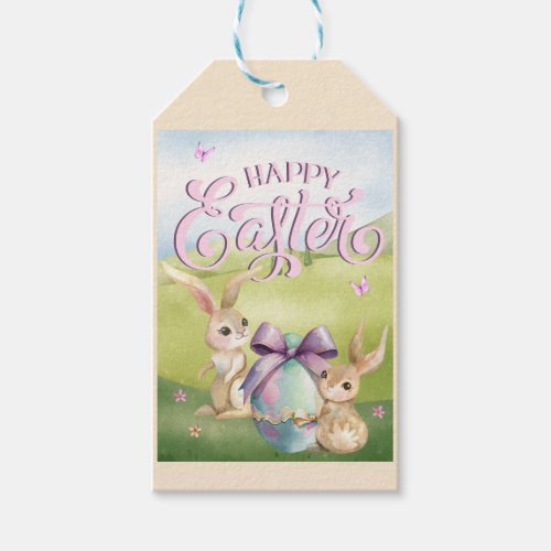 Bunnies and Easter Egg Gift Tags