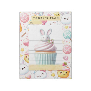 Bunnies and Sweets Daily Planner Notepad
