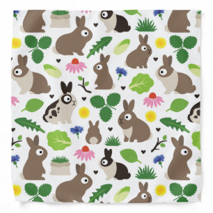 Bunnies And Their Treats Bandana
