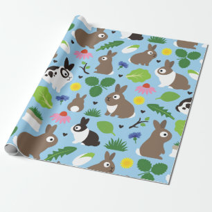 Bunnies And Their Treats Wrapping Paper