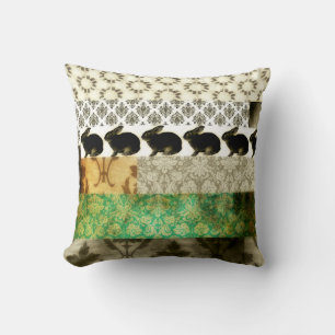Bunnies And Things Throw Pillow