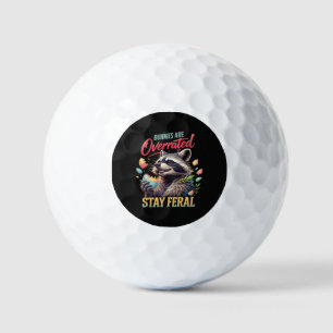 Bunnies Are Overrated Stay Feral Golf Balls