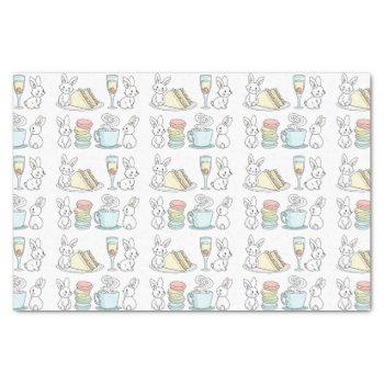 Bunnies At Afternoon Tea Tissue Paper by bunnieswithstuff at Zazzle
